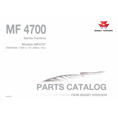 Catálogo de peças em pdf do trator Massey Ferguson 4707 TIER2 - 4F - Massey Ferguson manuais - MF-4707–TIER2-6246206-PC