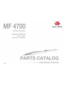 Catalogue de pièces pdf pour tracteur Massey Ferguson 4708 ECO4 / Tier2 - Massey-Ferguson manuels - MF-4708-ECO4-6246200-PC