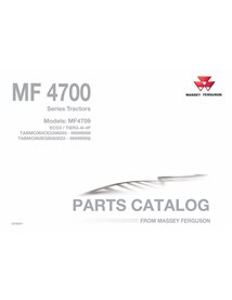 Catalogue de pièces pdf pour tracteur Massey Ferguson 4709 ECO3 / TIER3-4I-4F - Massey-Ferguson manuels - MF-4709-ECO3-624620...