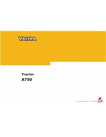 Catalogue de pièces pdf pour tracteur Valtra A750 - Valtra manuels - VALTRA-A750-C075002-PC