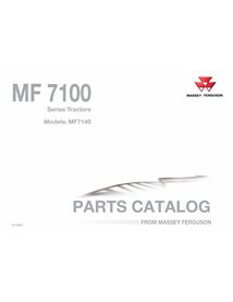 Catalogue de pièces pdf pour tracteur Massey Ferguson 7140 - Massey-Ferguson manuels - MF-7140-C714001-PC