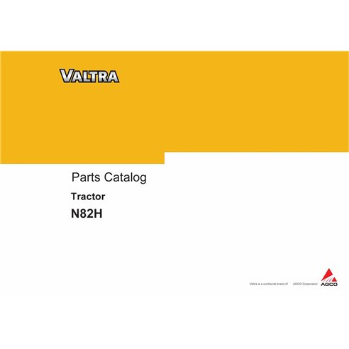 Catalogue de pièces pdf pour tracteur Valtra N82H - Valtra manuels - VALTRA-N82H-VF89N82H-PC