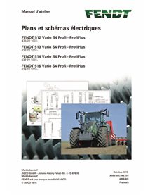 Fendt 512, 513, 514, 516 Vario S4 Profi, ProfiPlus tractor pdf manual de servicio de taller FR - Fendt manuales - FENDT-72621...