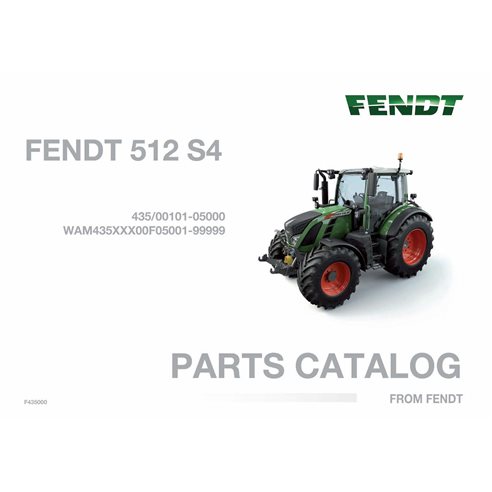 Catálogo de repuestos pdf para tractor Fendt 512 S4 - Fendt manuales - FENDT-512-S4-F435000-PC