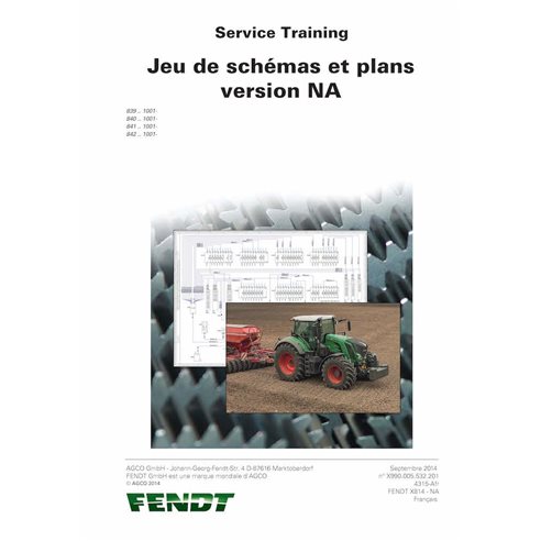 Fendt 822, 824, 826, 828 Vario S4 tracteur pdf manuel d'entretien d'atelier FR - Fendt manuels - FENDT-72614889-WSM-FR