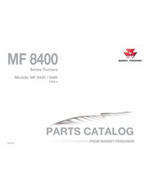 Catálogo de peças em pdf do trator Massey Ferguson 8450, 8460 - Massey Ferguson manuais - MF-3906070-EN-PC