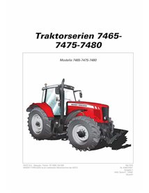 Massey Ferguson 7465, 7475, 7480 Tier 3 Sisu Dyna-VT manual del operador en pdf DE - Massey Ferguson manuales - MF-4346724M1-...