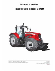 Massey Ferguson 7465, 7475, 7480, 7485, 7490, 7495, 7497, 7499 tracteur pdf manuel d'entretien d'atelier FR - Massey-Ferguson...