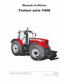 Massey Ferguson 7465, 7475, 7480, 7485, 7490, 7495, 7497, 7499 tracteur pdf manuel d'entretien d'atelier informatique - Masse...