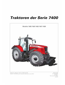 Manuel d'utilisation pdf du tracteur Massey Ferguson 7485, 7490, 7495, 7497, 7499 Tier 3 Dyna-VT DE - Massey-Ferguson manuels...