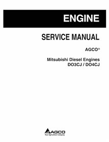 Manual de serviço em pdf do motor diesel AGCO Mitsubishi DO3CJ, DO4CJ - AGCO manuais - AGCO-79036259A-SM-EN