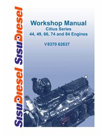 AGCO Sisu Citius Series 44, 49, 66, 74, 84 engine pdf workshop manual  - AGCO manuals - AGCO-V837062637-WSM-EN