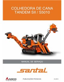 Santal Tandem SII - S5010 récolteuse de canne à sucre pdf manuel d'entretien d'atelier PT - Valtra manuels - VALTRA-19040143-...