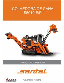 Colhedora de cana-de-açúcar Santal S5010 E/P pdf manual do operador PT - Valtra manuais - VALTRA-75000308-OM-PT