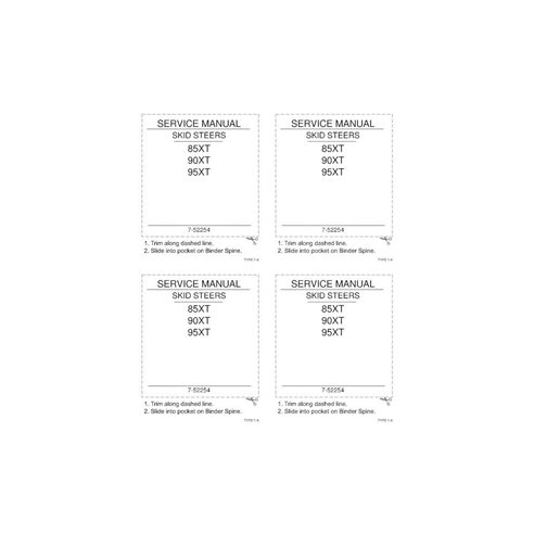 CASE-7-52914-SM Case 85XT, 90XT, 95XT skid steer loader pdf service manual