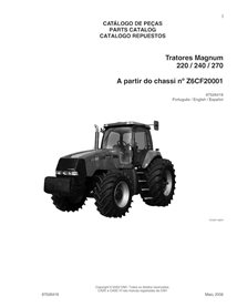 Catálogo de peças em pdf do trator Case Magnum 220, 240, 270 - Case IH manuais - CASE-87526418-PC