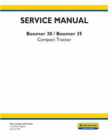 Manual de serviço em pdf do trator New Holland Boomer 30, 35 - New Holland Agricultura manuais - NH-84373326