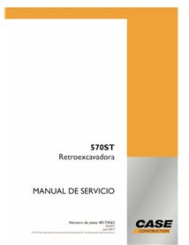 Manuel d'entretien pdf de la chargeuse-pelleteuse Case 570ST ES - Case manuels - CAE-48174562-SM-ES