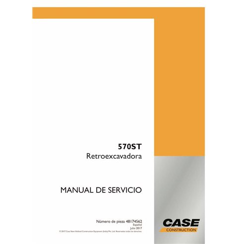 Manuel d'entretien pdf de la chargeuse-pelleteuse Case 570ST ES - Case manuels - CAE-48174562-SM-ES
