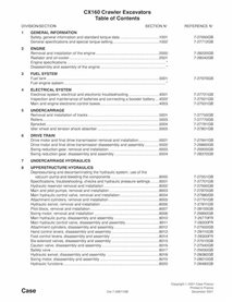CASE-7-29061-SM Manual de serviço em pdf da escavadeira de esteira Case CX160