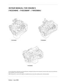 Caso F4GE0484E, F4GE0684F, F4HE0684J motor pdf manual de servicio - Case manuales - CASE-9-88930-SM-EN