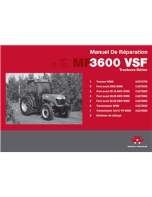 Manuel de réparation pdf tracteur Massey Ferguson 3625, 3630, 3635, 3640, 3645, 3650, 3660 VSF FR - Massey-Ferguson manuels -...