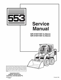 Manual de servicio de la cargadora Bobcat 553