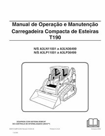 Manuel d'utilisation et d'entretien pdf de la chargeuse compacte sur chenilles Bobcat T190 PT