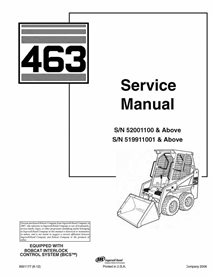 Manual de servicio de la cargadora Bobcat 463