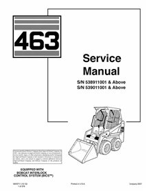 Manual de servicio de la cargadora Bobcat 463