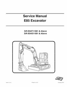 Bobcat E85 excavator pdf service manual 