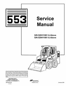 Manual de serviço do carregador Bobcat 553