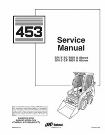 Manual de servicio de la cargadora Bobcat 453