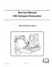 Manual de serviço em pdf da escavadeira compacta Bobcat 335