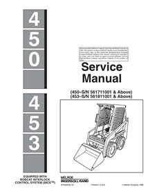 Manuel d'entretien du chargeur Bobcat 450, 453