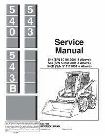 Bobcat 540, 543, 543B loader service manual