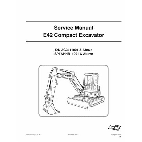 Bobcat E42 compact excavator pdf service manual 