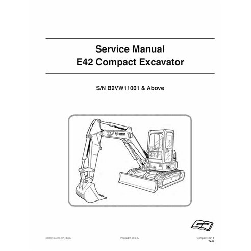 Bobcat E42 compact excavator pdf service manual 