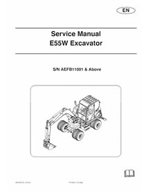 Bobcat E55W excavator pdf service manual 