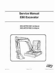 Bobcat E80 excavator pdf manual de servicio