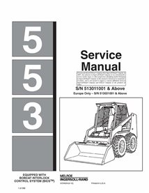 Manual de serviço do carregador Bobcat 553