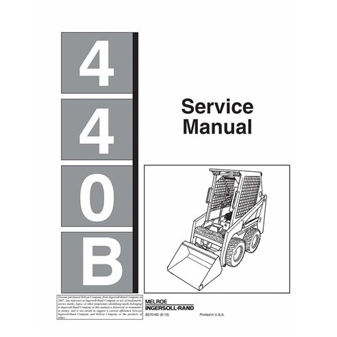 Manual de servicio de la cargadora Bobcat 440B