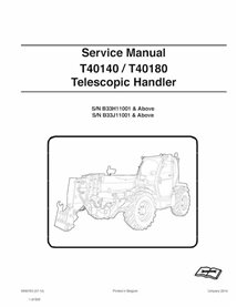 Bobcat T40140, T40180 telescopic handler pdf service manual 