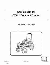 Bobcat CT122 compact tractor pdf manual de servicio