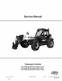 Bobcat T41140SPPB, T40180SLPB, T40180SLPB manual de serviço do manipulador telescópico em pdf