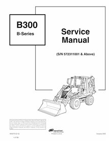 Manual de serviço em pdf da retroescavadeira Bobcat B300