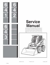 Bobcat 641, 642, 643 skid steer loader pdf service manual 