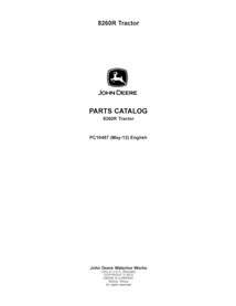 JD-PC10487-PC John Deere 8260R tractor pdf parts catalog