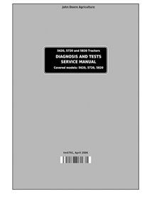 Manual técnico de operação e teste do trator John Deere 5620, 5720, 5820 em pdf - John Deere manuais - JD-TM4791-EN