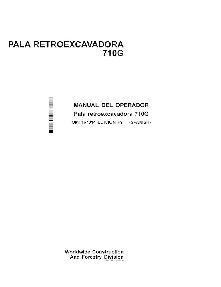 John Deere 710G backhoe loader operator's manual ES (OMT167014)